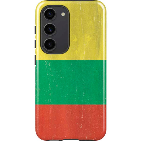 Lithuania Flag Distressed Galaxy S23 Pro Case